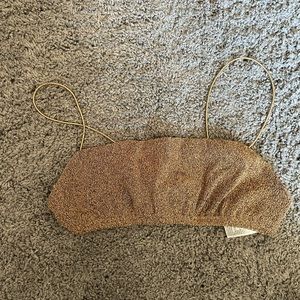 NWOT Size S Adika Gold Bra Top